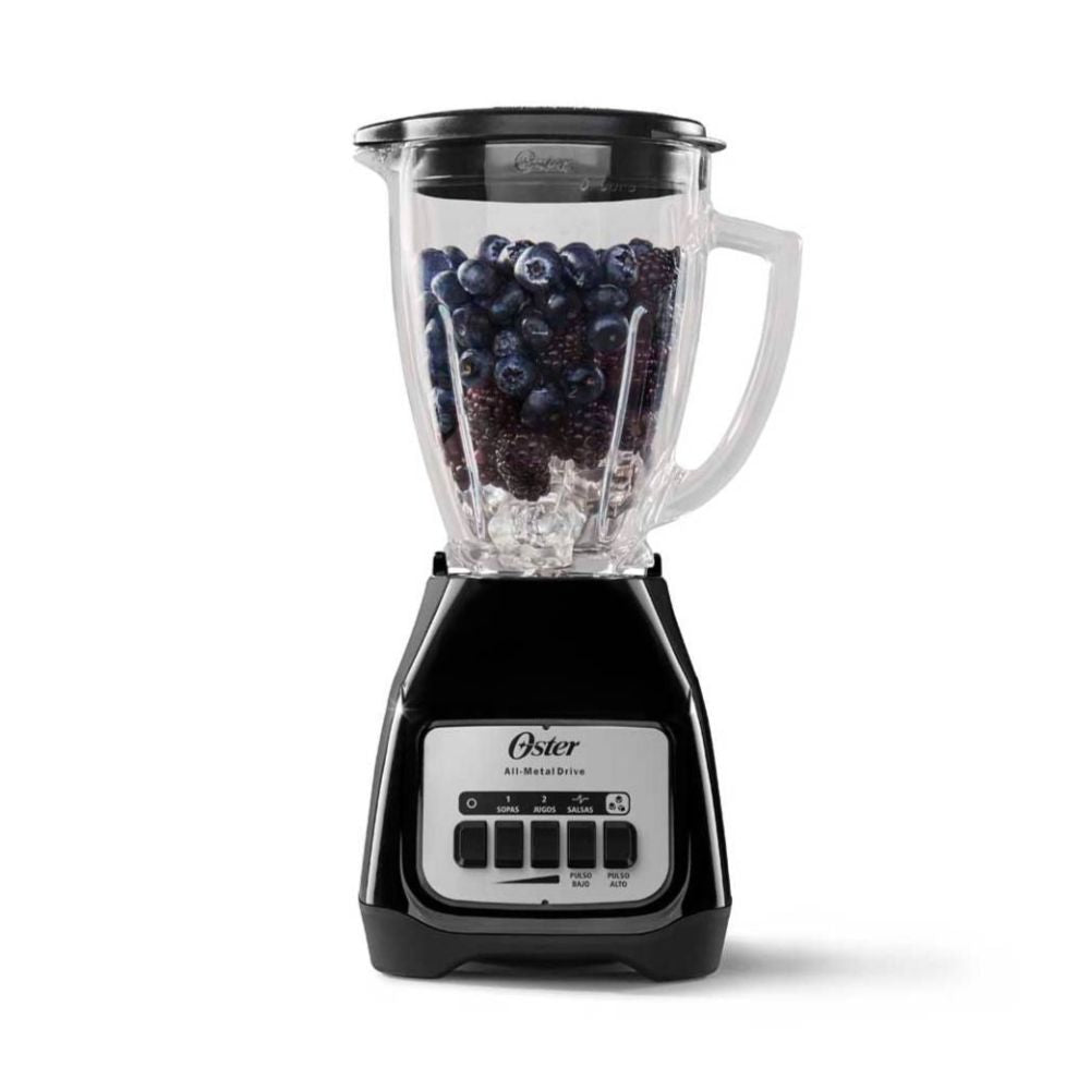 Licuadora Oster Blanca 550W BLSTKAG WPB 053 | Vaso de Vidrio 1.5L, Cuchilla Trituradora, 2 Velocidades + Pulso - Market LaoHu