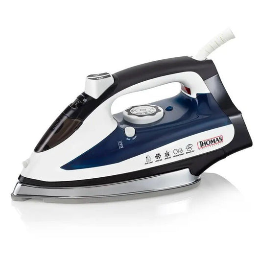Plancha a Vapor Thomas TH - 7170 | 2200W, Base Cerámica, Vapor Vertical, Anti Goteo, 5 Programas de Planchado - Market LaoHu