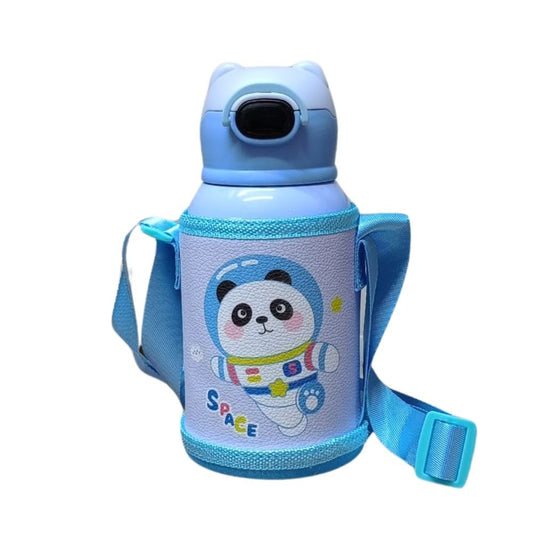 Termo para Niños Termo Titanium LP2270 | 500ml Acero Inoxidable, Sistema Antiderrame, Conserva Frío y Calor, con Funda y Cañita - Market LaoHu